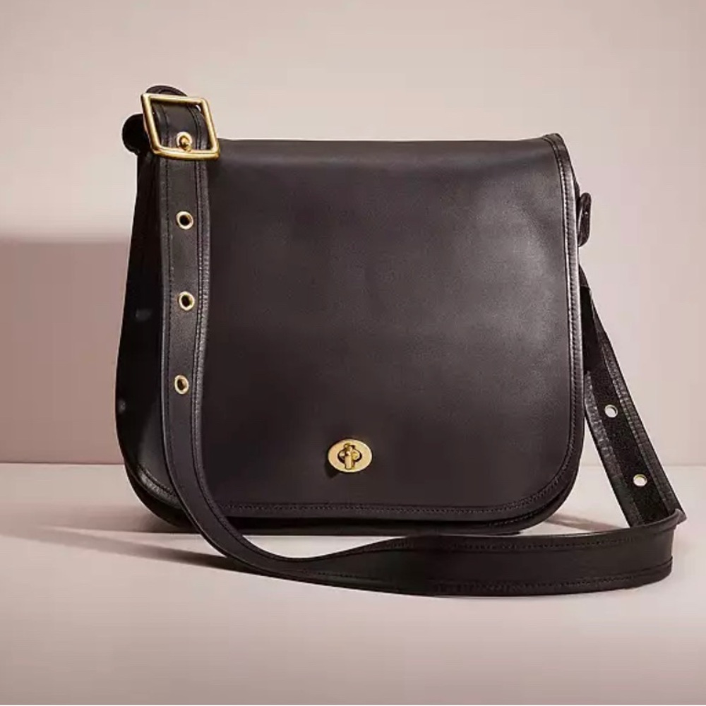 Vintage Stewardess Coach Black Bag